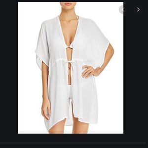 NWT kimono Ivory Swiss Dot dolman sleeves